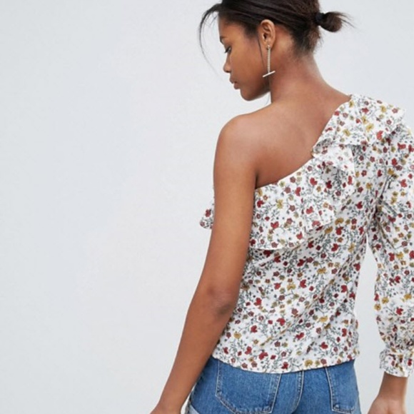 new look one shoulder top